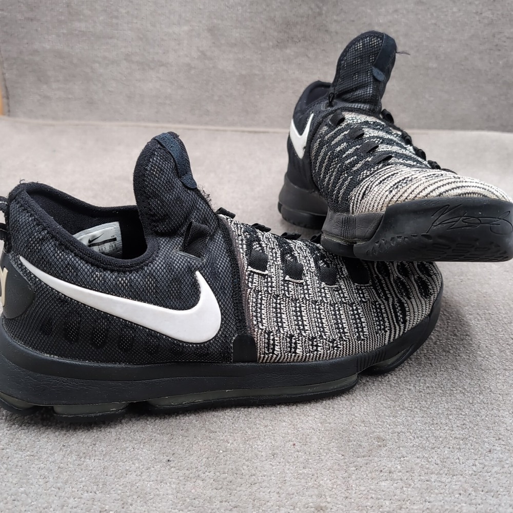 Nike Zoom KD 9 Oreo Black White Mens Size 10.5 Shoes 843392-010 Sneakers